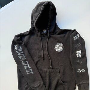 Santa Cruz Black Hoodie - Mens - Size M